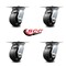Service Caster 4 Inch Heavy Duty Glass Filled Nylon Caster Set with Roller Bearings, 4PK SCC-35S420-GFNR-4 - alternate 5